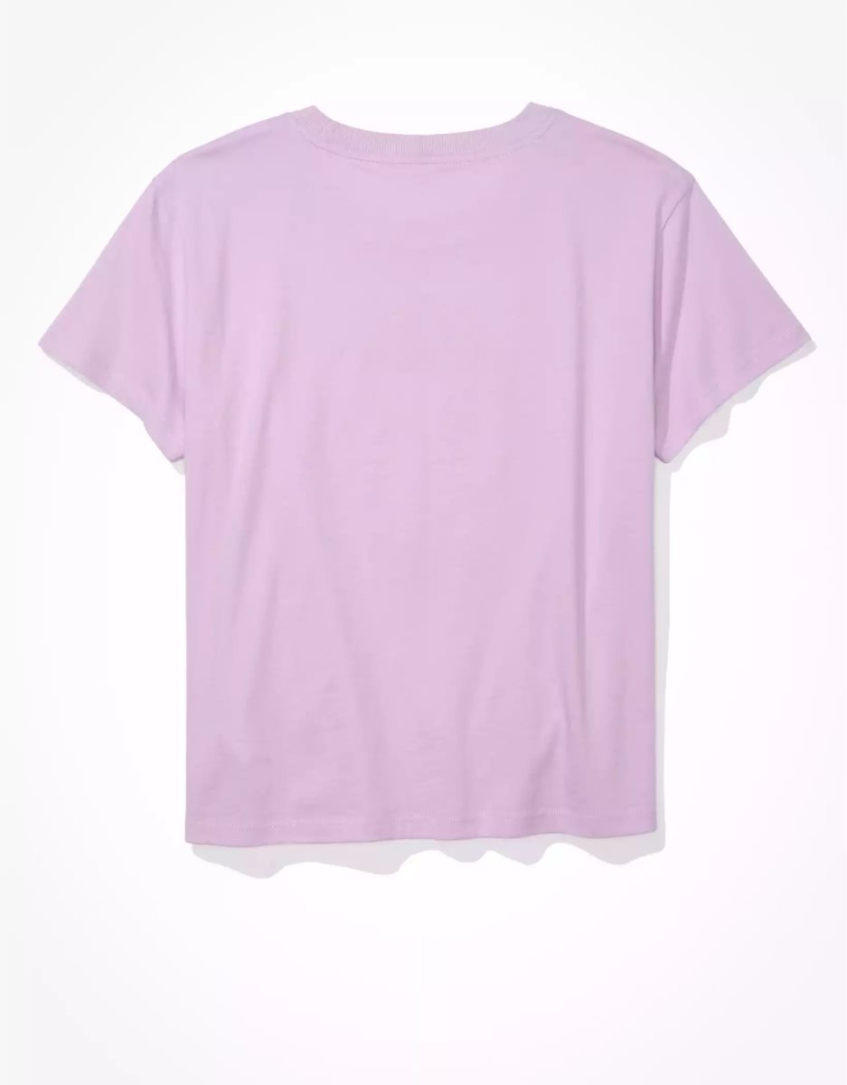 T Shirts American Eagle AE Graphique Tee Violette Femme | JXG-34181739